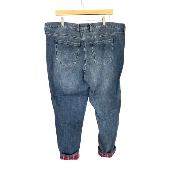 Eddie Bauer Women's Flannel-Lined Boyfriend Relaxed Jeans Size 20 EUC - Picture 6 of 7